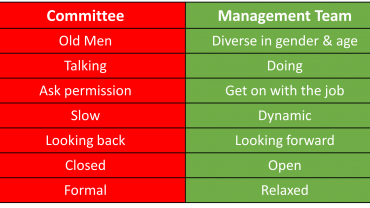 Committe v Management Team